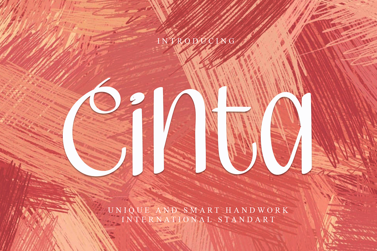 Cinta, a Sans Serif Font by Gia Letter (Photo 1 of 5)