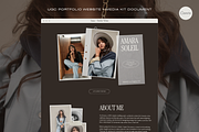 UGC Portfolio Template | Canva, a Landing Page Template by tendercult (Thumbnail 1 of 7)