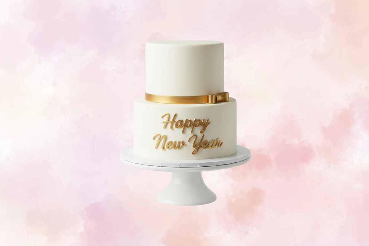 Happy New Year Cake Clipart, an Illustration by SVGArt (Photo 3 of 8)