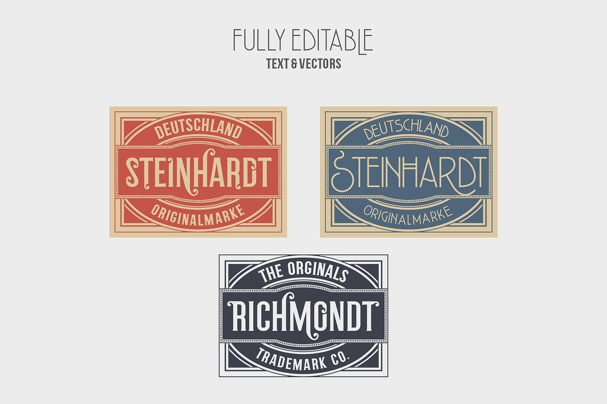 19th Century Vintage Labels, a Branding & Logo Template by Graphicdome (Photo 10 of 13)