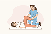Guided Senior Rehab Illustration, an Object Graphic by Jump Studio (Thumbnail 12 of 12)