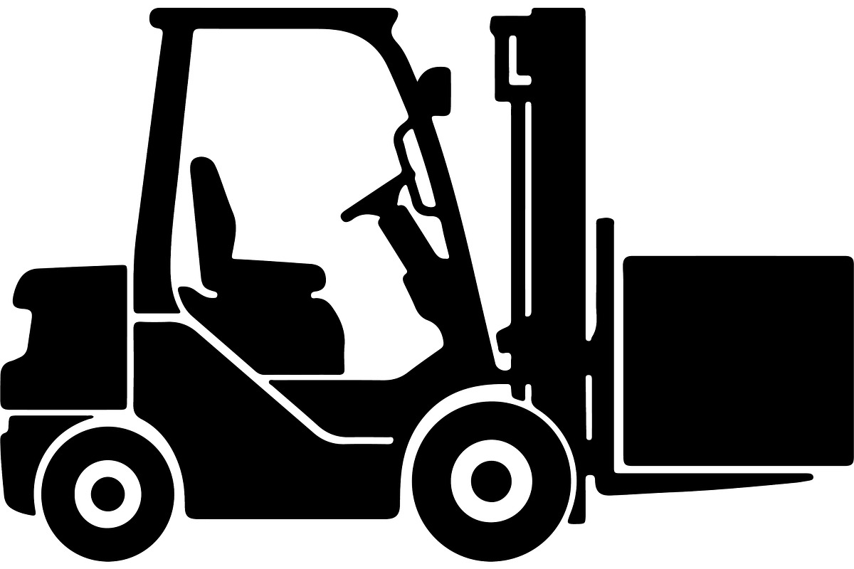 Forklift truck silhouette, a Transportation Illustration by abu67222 (Photo 6 of 13)