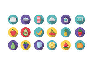 Food & Kitchen Icon Set, a Templates & Theme by studiogstock