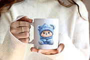 Blue Baby Boy Nursery Clipart, an Illustration by CreationArt (Thumbnail 8 of 9)