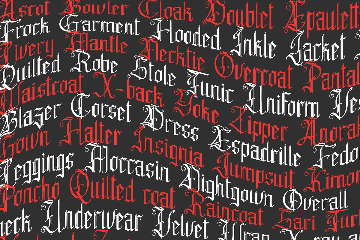 Belingal | Classic Blackletter, a Blackletter Font by Denustudios (Photo 9 of 14)