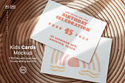 Kids Cards Mockup, an Invitation Template by Artcoast Studio (Thumbnail 2 of 7)
