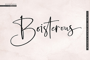 Boisterous Signature Font