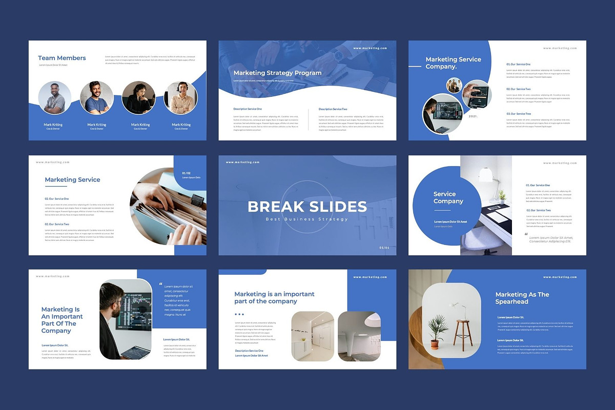 MARKETING  Business PowerPoint, a Presentation Template by Rizki Herdian (Photo 4 of 6)