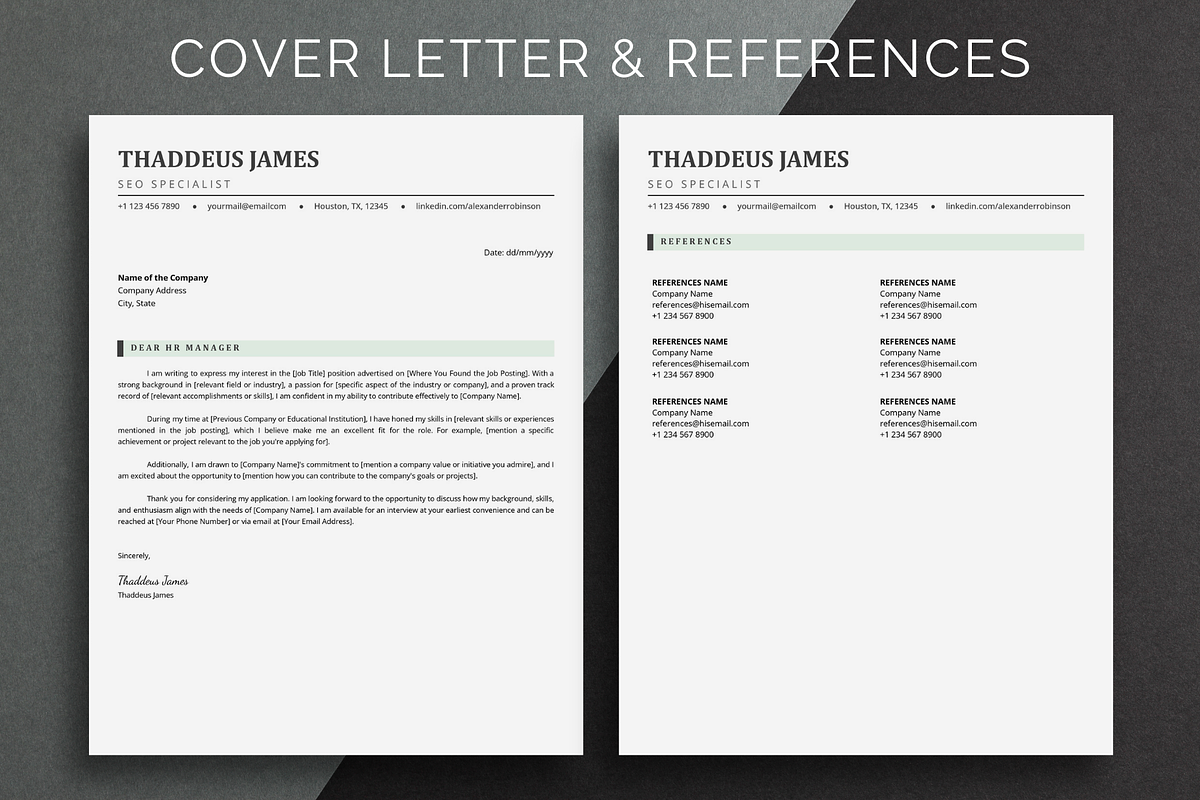ATS Resume Template Google Docs, a Resume Template by bonadigitals (Photo 3 of 5)