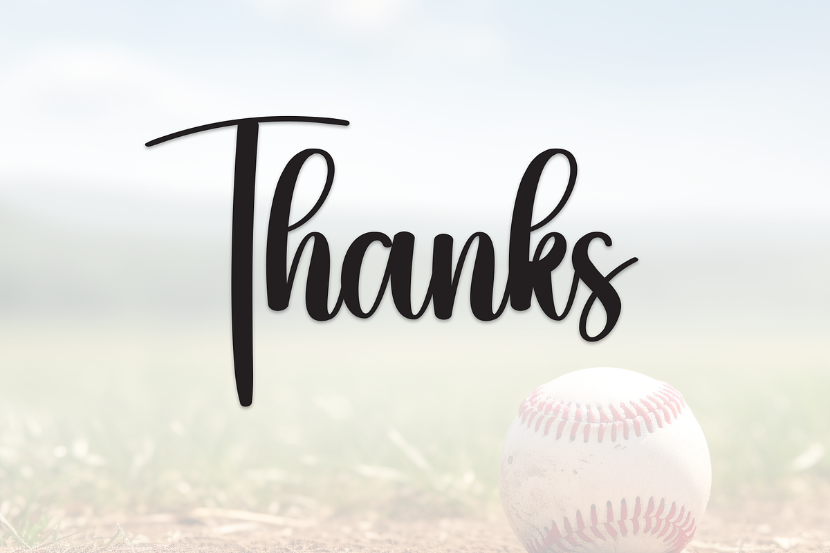 Baseball | Script Font, a Handwritten Font by Scratchones (Photo 8 of 8)