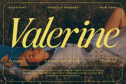 Valerine – Modern Script Font, a Script Font by overlaytemplates (Thumbnail 1 of 5)