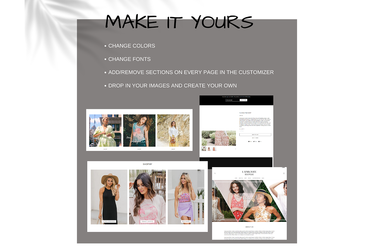 Laphrodite Boutique |shopify website, a Templates & Theme by Millennials Marketing (Photo 6 of 9)