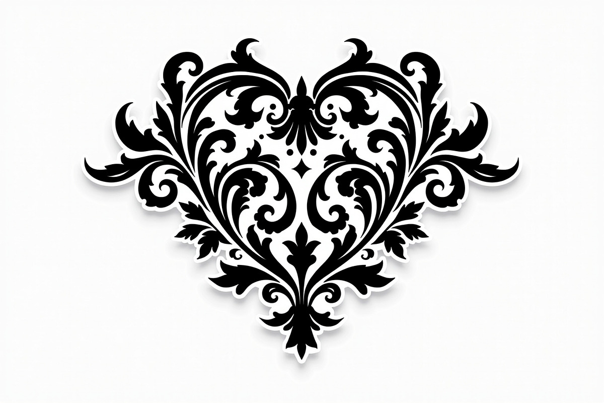 Vintage Heart Vector Design, an Illustration by Creativeshirt (Photo 4 of 21)