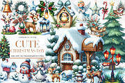 Cute Christmas Day Clipart, an Illustration by Designworld (Thumbnail 1 of 6)