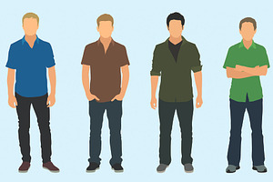 Teen Boys in Collared Shirts