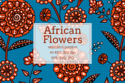 African Flowers, seamless pattern, a Pattern Graphic by Sveta Aho (Thumbnail 1 of 5)