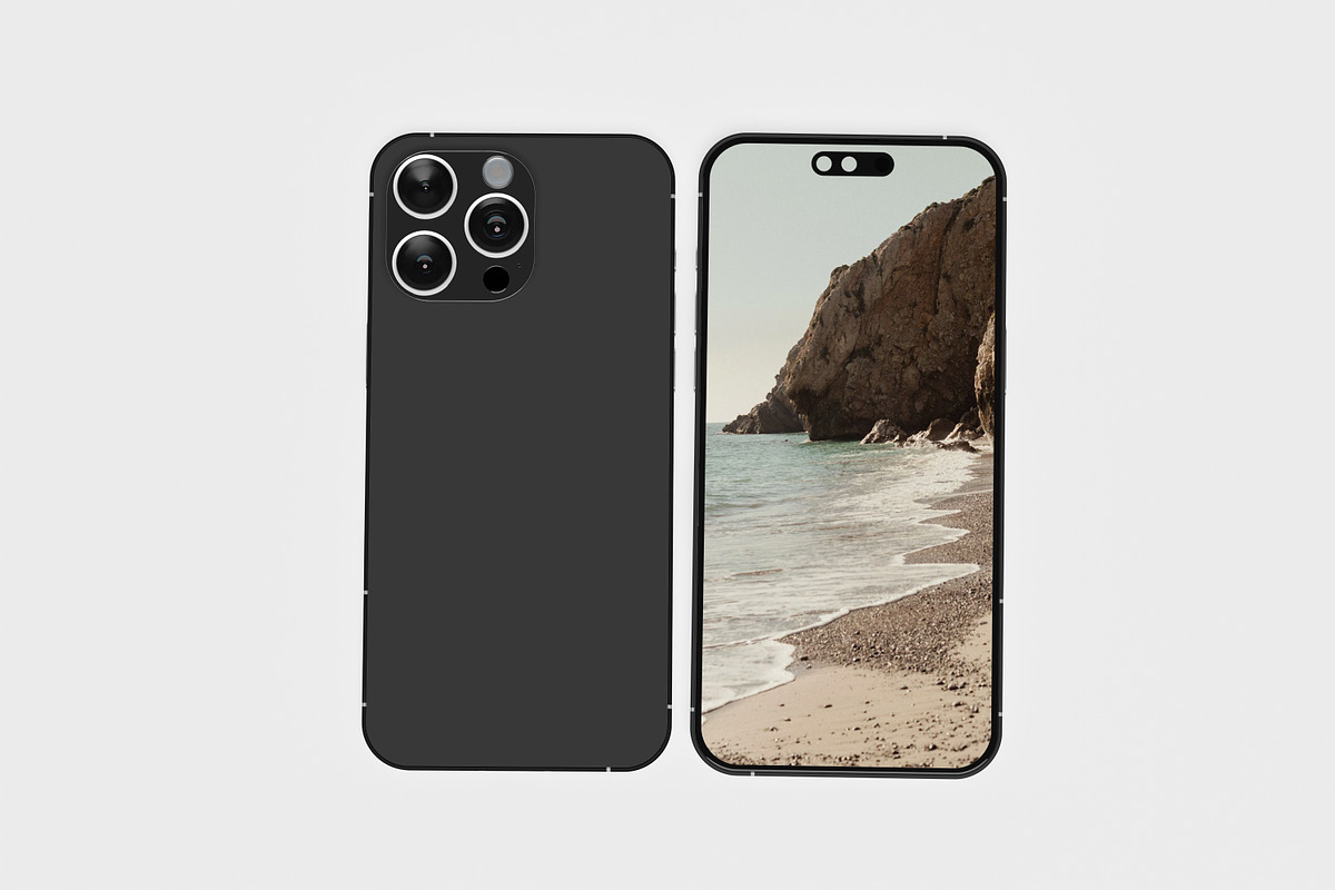 iphone 15 pro, an iPhone Mockup by kebunmockup (Photo 3 of 5)
