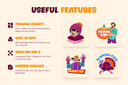 Thanksgiving Stickers Set, an Emoji Icon by Brickclay (Thumbnail 2 of 8)