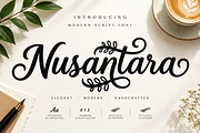Nusantara Modern Script, a Script Font by Raffa Creative (Thumbnail 1 of 5)