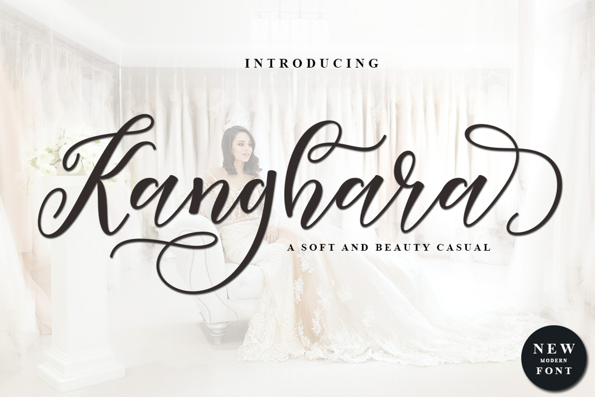 Kanghara, a Script Font by Rotterlab Studio (Photo 3 of 8)