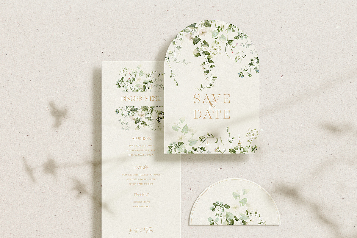 Watercolor Wildflower Floral Green, a Decorative Illustration by Veris Studio (Photo 2 of 15)