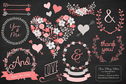 Coral Flower Heart Vectors & Clipart, an Illustration by Amanda Ilkov (Thumbnail 2 of 4)