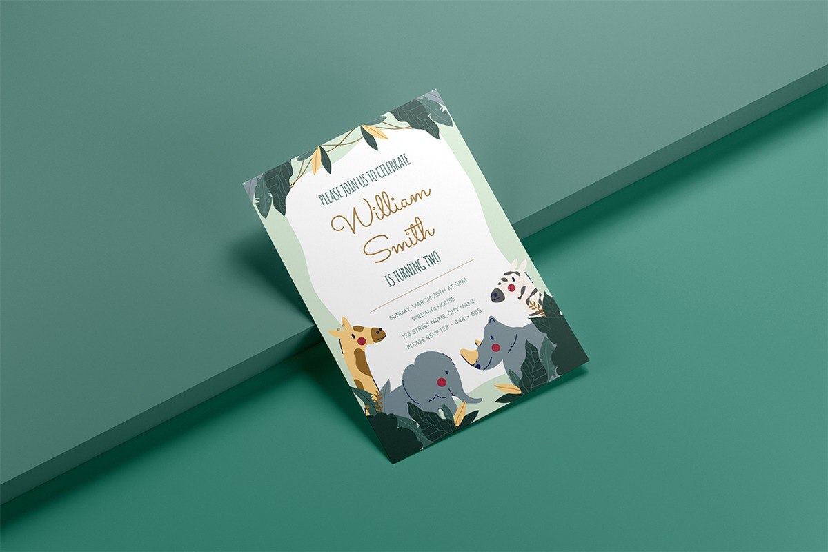 Birthday Party Boy Invitation, a Flyer Template by SlideFactory (Photo 3 of 4)