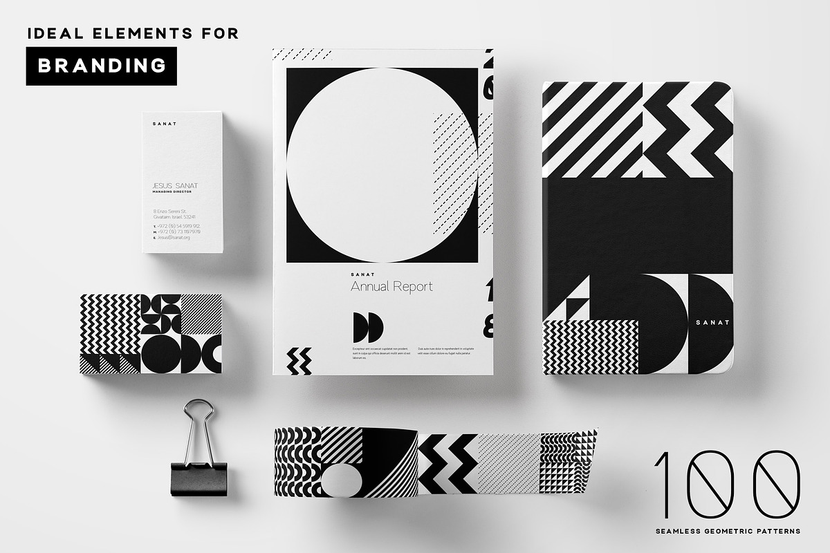 Seamless Geometric Patterns Bundle, a Pattern Graphic by Twinbrush (Photo 2 of 15)