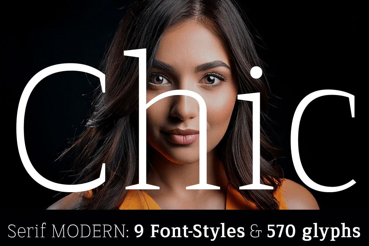 TYPEFACE Serif Modern FONT 9 Styles, a Serif Font by Typo Graphic Design (Photo 2 of 9)