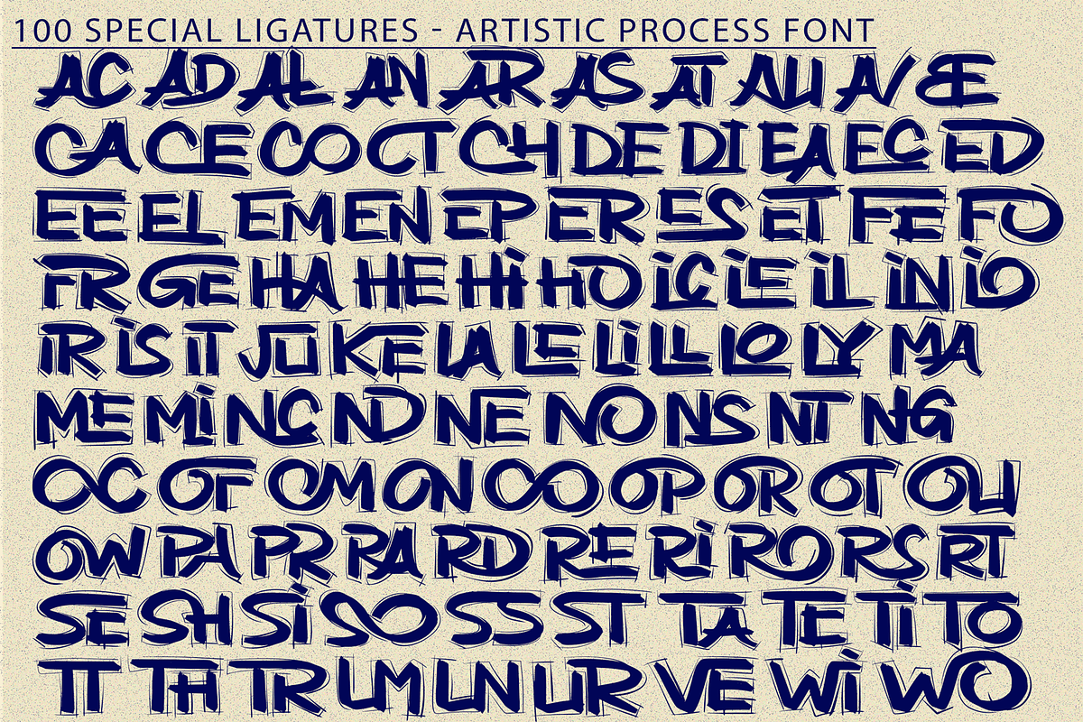 Artistic Process - Graffiti Font, a Script Font by 177Studio (Photo 8 of 8)