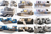 6 sofas set 3d model, a Furniture 3D Model by 3dmitruk (Thumbnail 1 of 70)