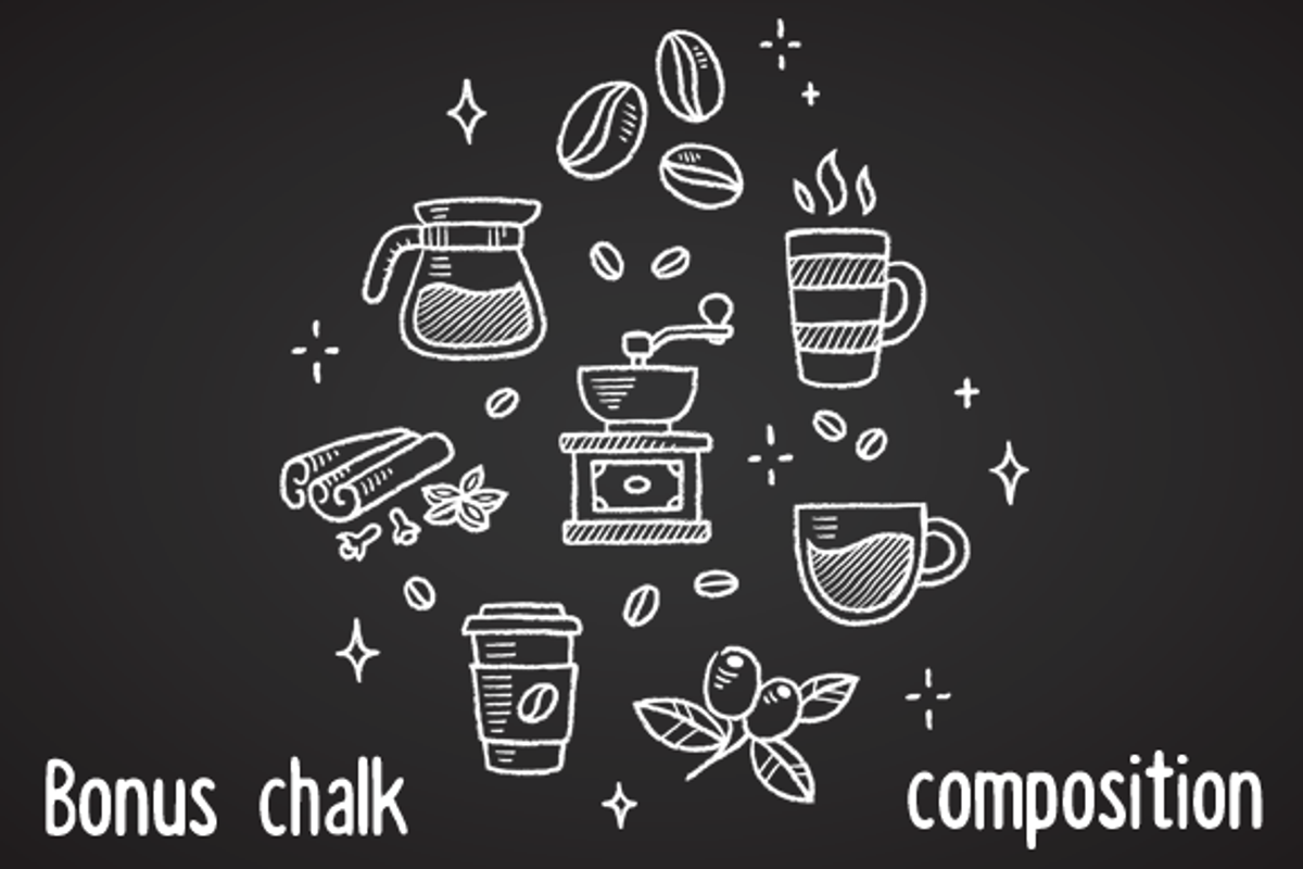 Vector coffee doodles, a Food Illustration by Irina Mir (Photo 3 of 3)
