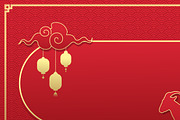 2027 Chinese New Year Template, a Decorative Illustration by PsychocheArt (Thumbnail 2 of 3)