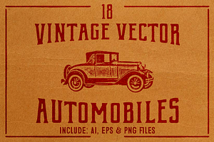 Halftone Vintage Cars, an Object Graphic by Bart Wesolek