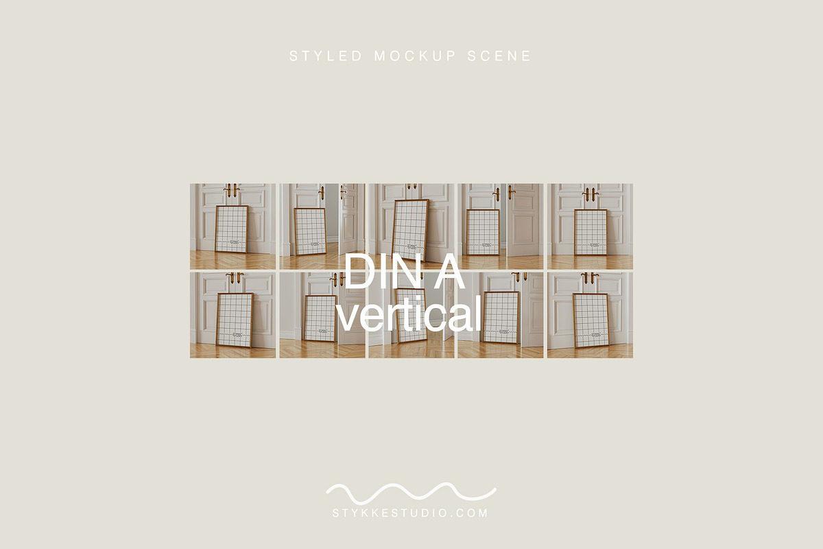 Wooden Frame Mockup | BASICS, a Household Mockup by Stykke Studio (Photo 6 of 10)