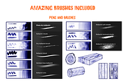 The Ballpoint Artist Kit - Procreate, a Brush Add-On by Ink by Stefi (Thumbnail 3 of 5)