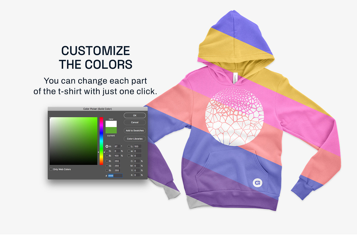 Bella Canvas Youth Pullover Mockups, a Shirt Mockup by GraphicHero (Photo 4 of 9)