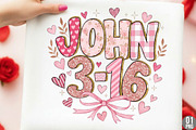 John 3.16 Png, Coquette Hearts Png, an Illustration by Designking (Thumbnail 1 of 6)