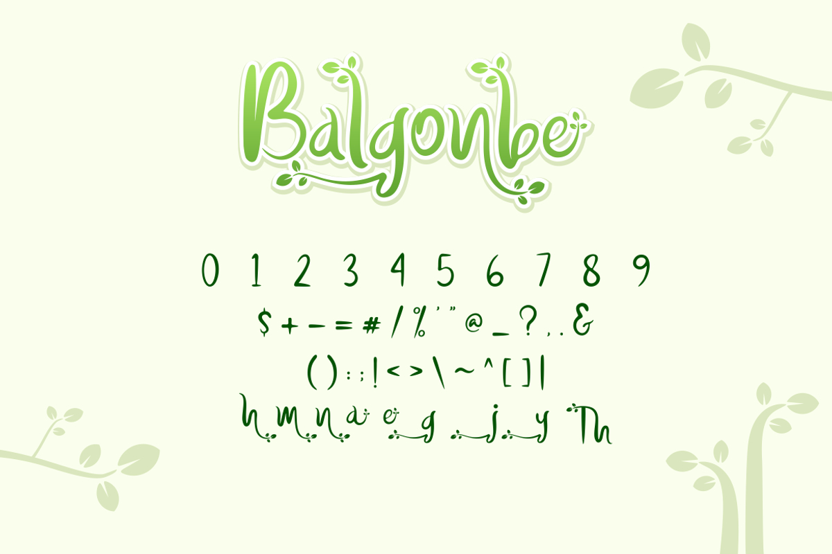 Balgonbe Font, a Handwritten Font by Onotype (Photo 6 of 6)