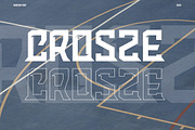 Crosze - Sport Display Font, a Sans Serif Font by Dhabee (Thumbnail 10 of 11)