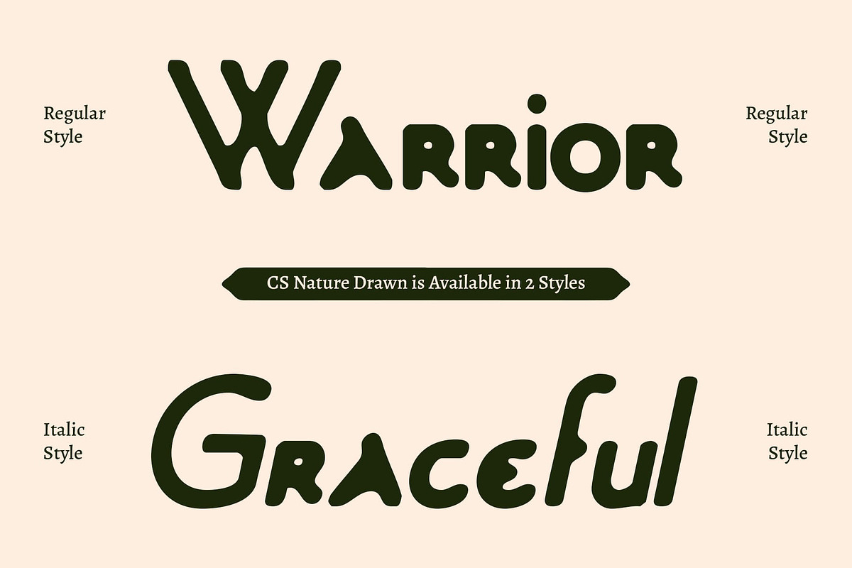 CS Nature Drawn, a Serif Font by Craft Supply Co. (Photo 2 of 8)