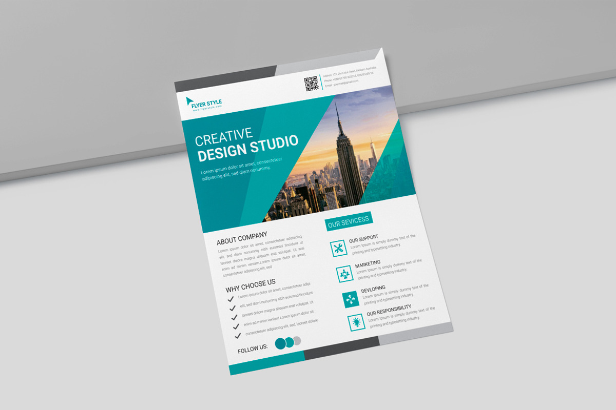 Business Promotional Flyer Design, a Flyer Template by BrandlyTemplate (Photo 3 of 3)