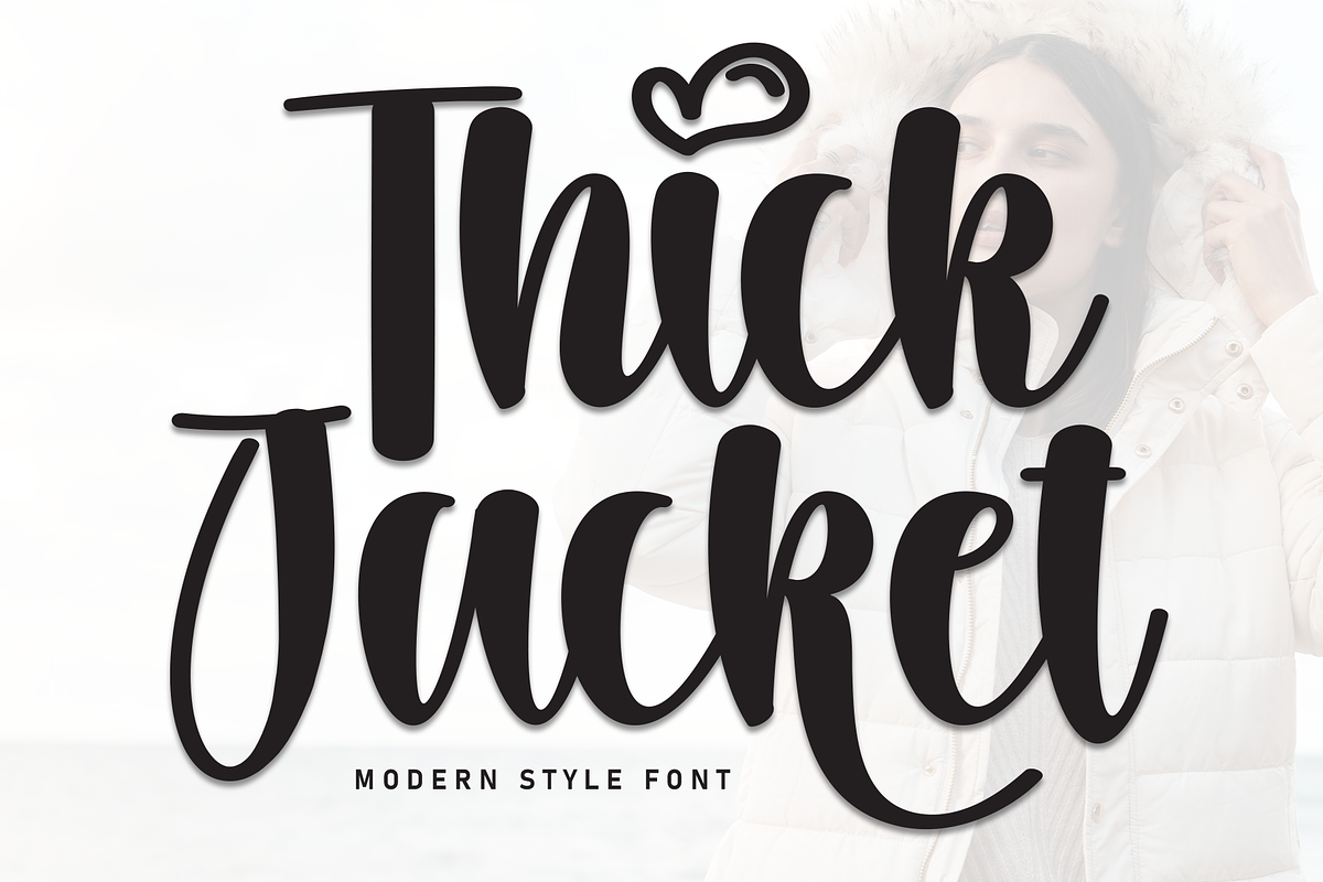 Thick Jacket | Script Font, a Handwritten Font by Scratchones (Photo 1 of 9)