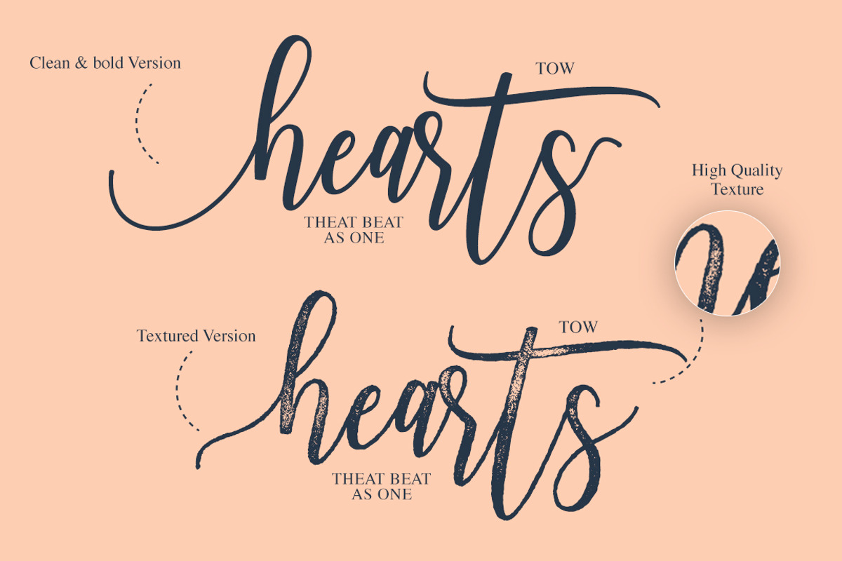 Adasmine Clean & Textured Script, a Script Font by Studio design (Photo 14 of 22)