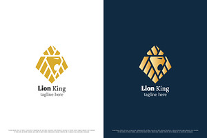 Lion King Head Animal Logo Design, a Branding & Logo Template by Morvana Crew