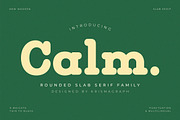 Calm - Slab Serif Family, a Slab Serif Font by Krismagraph (Thumbnail 1 of 12)