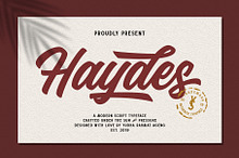 Haydes Script Font