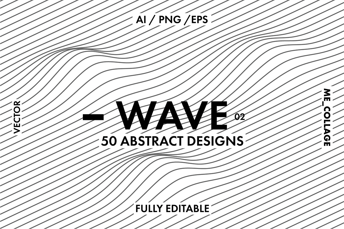 WAVE 02 - 50 Minimal Linear Designs, an Object Graphic by ME_COLLAGE (Photo 1 of 32)