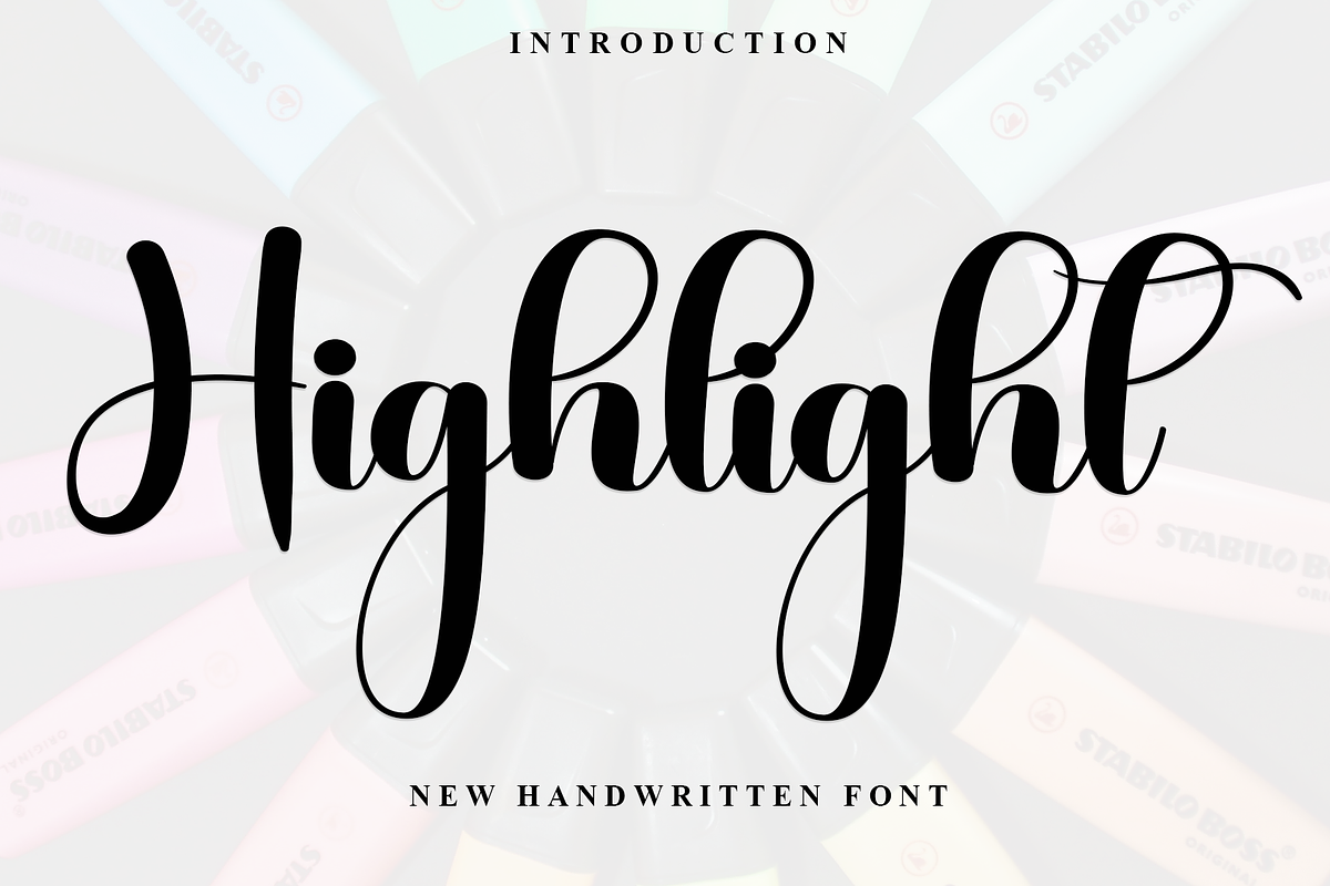 Highlight, a Handwritten Font by FreshTypeINK (Photo 1 of 8)