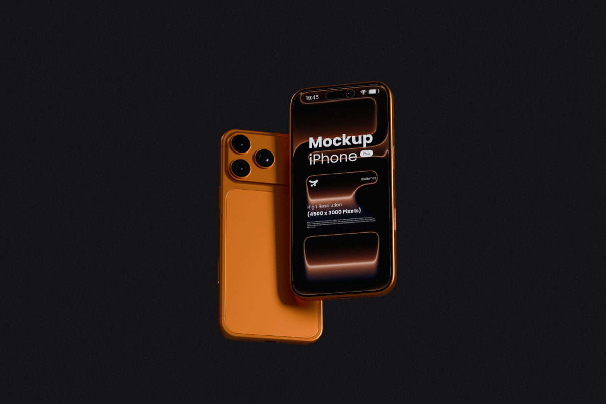 iPhone 17 Pro Mockup, an iPhone Mockup by Rielismee (Photo 3 of 5)